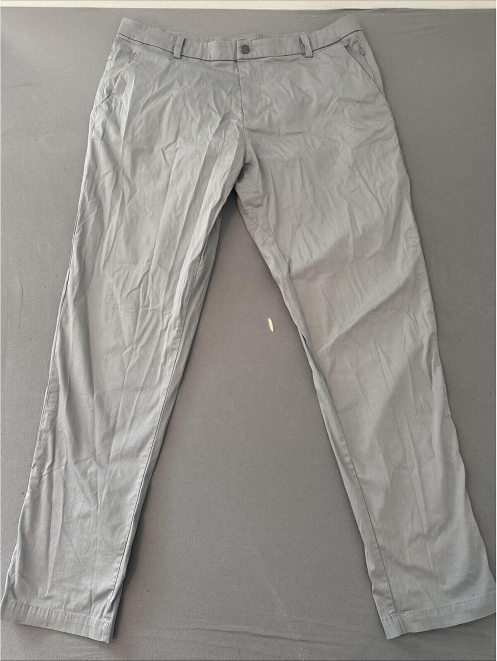 Lululemon ABC Commission Warpstream Pants 38 Men Gray LM5440SE Performance